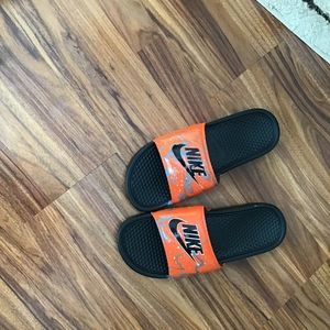 Custom nike slides size 10 mens
